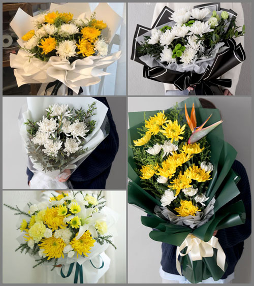 广东揭阳市惠来县周田镇白事花束代送